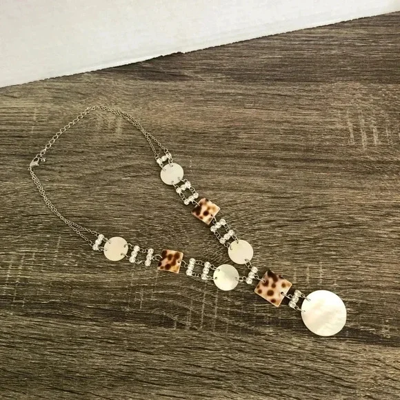 Fifth Avenue Collection  Rhinestone and Shell Necklace - Picture 6 of 8